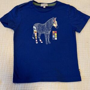 Paul Smith Blue Zebra Graphic Tee